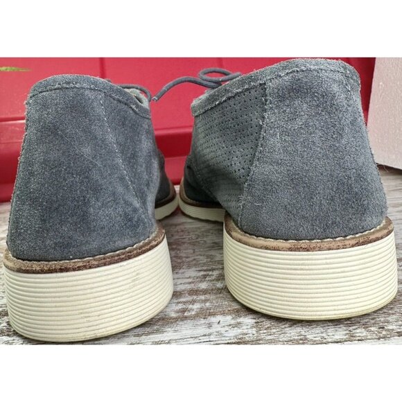 SOFFT Simons Oxford Women’s 11M Gray Suede Perforated Lace Up Shoe Comfort Walk - Picture 8 of 11